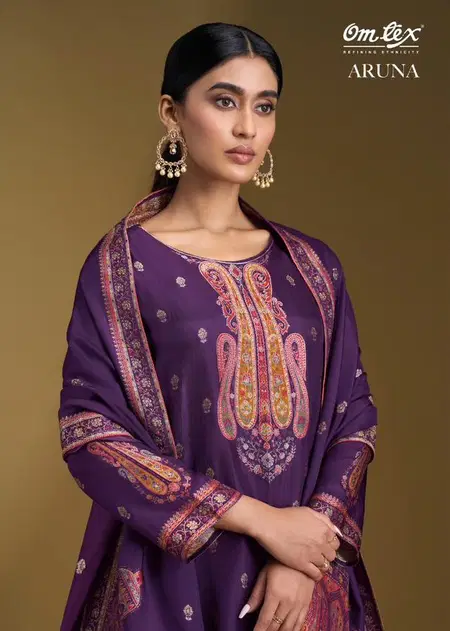 Aruna By Omtex Jacquard Surat Dress Material Wholesale Market